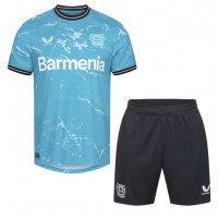 Camisa de Futebol Bayer Leverkusen Granit Xhaka #34 Equipamento Alternativo Infantil 2023-24 Manga Curta (+ Calças curtas)